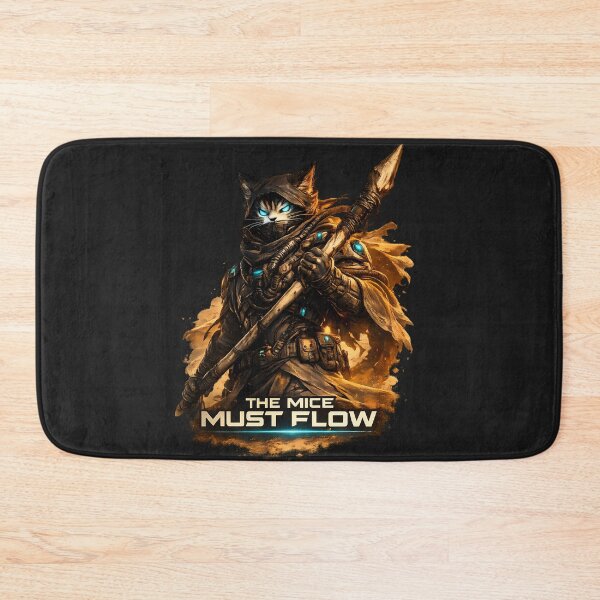 Item preview, Sci-Fi Desert Warrior Cat The Mice Must Flow designed and sold by LumePrint.