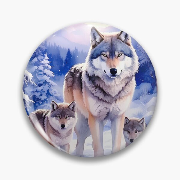 Item preview, Wolves in snowy forest designed and sold by Creative Visualize.