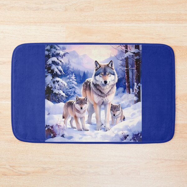 Item preview, Wolves in snowy forest designed and sold by Creative Visualize.