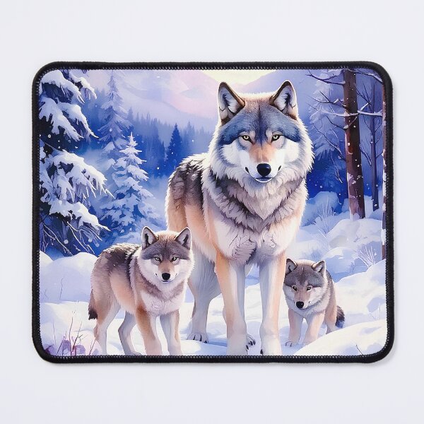 Item preview, Wolves in snowy forest designed and sold by Creative Visualize.