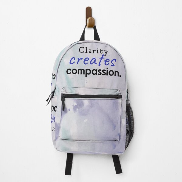 Item preview, clarity creates compassion, human made designed and sold by GiSilver.