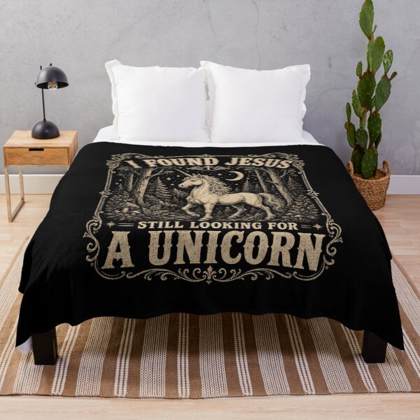Item preview, I Found Jesus Still Looking for A Unicorn designed and sold by zoes-ink.
