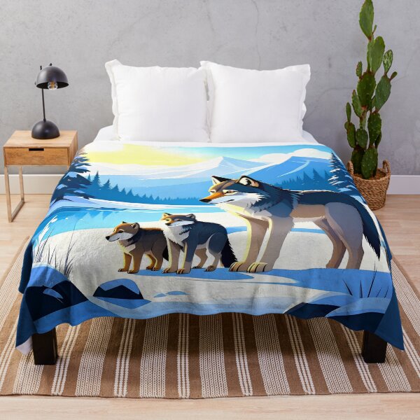 Item preview, Wolf with cubs in Siberian snow designed and sold by Creative Visualize.