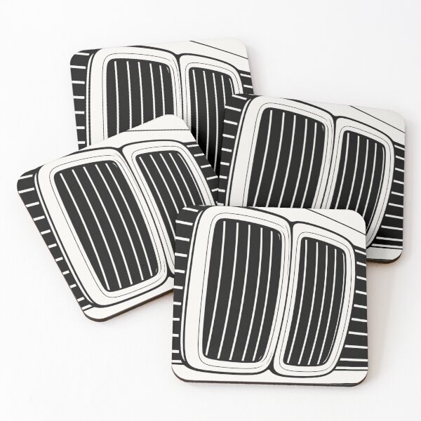 Item preview, ​Minimalist Classic Car Front Grille Line Art designed and sold by PrintologyAura.