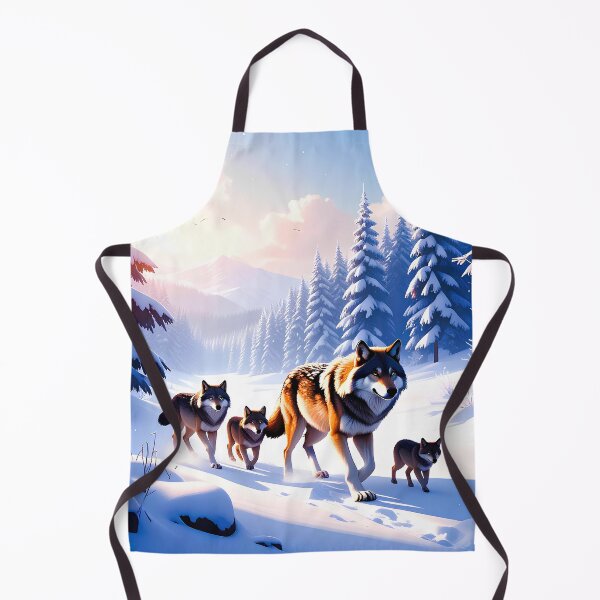 Item preview, Wolf family walking in snow designed and sold by Creative Visualize.