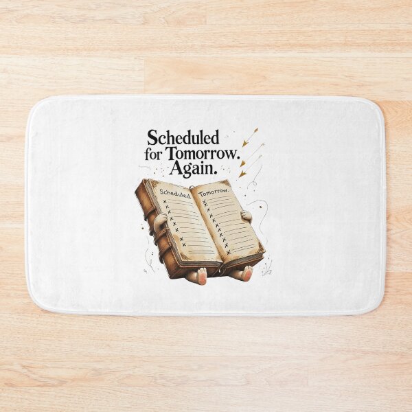 Item preview, Scheduled For Tomorrow Funny Procrastination Planner designed and sold by AQUILAKREO.
