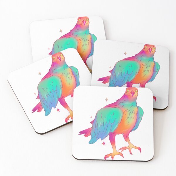 Item preview, Electric Falcon | Colorful Predator Art designed and sold by Rawafi Art Studio.