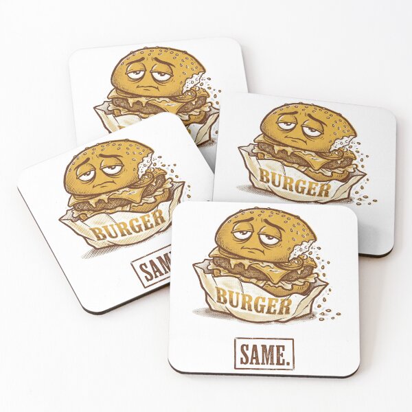 Item preview, Tired Burger Halftone Print designed and sold by Ortsas.