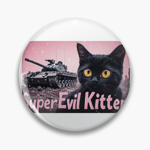 Item preview, Super Evil Kitten designed and sold by fadeinkstudio.