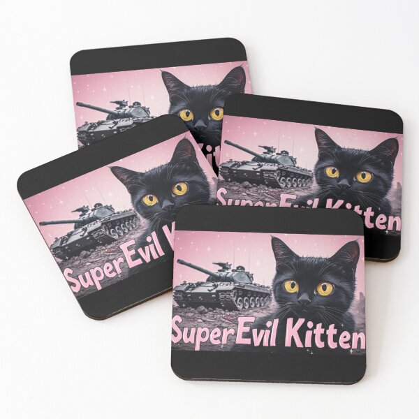 Item preview, Super Evil Kitten designed and sold by fadeinkstudio.