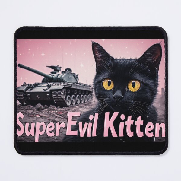 Item preview, Super Evil Kitten designed and sold by fadeinkstudio.
