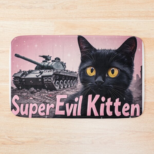 Item preview, Super Evil Kitten designed and sold by fadeinkstudio.