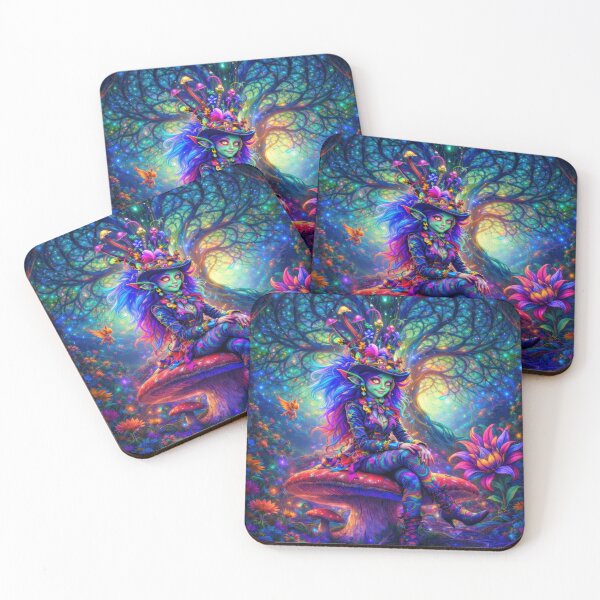 Item preview, Lab Visions 108: Mushroom Fairy Psychedelic Forest designed and sold by The Psychedelic Anarchist.