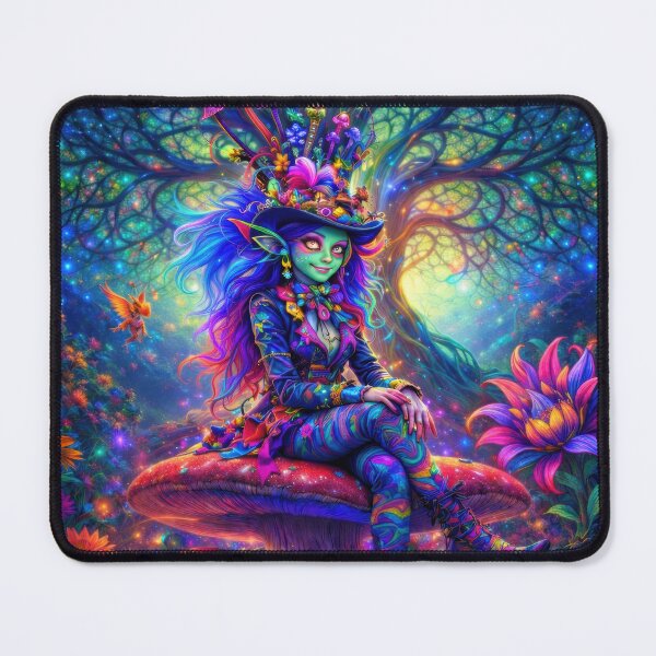Item preview, Lab Visions 108: Mushroom Fairy Psychedelic Forest designed and sold by The Psychedelic Anarchist.
