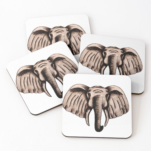 Item preview, Strength & Wisdom: Hand-Drawn Elephant Head designed and sold by Lauretius.