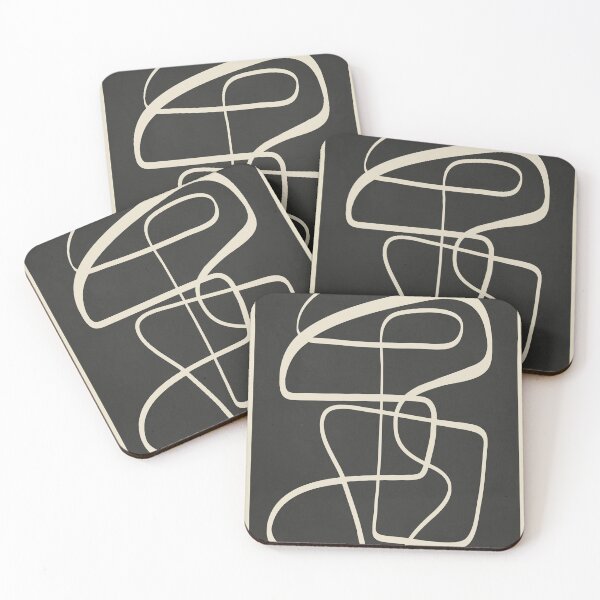 Item preview, Modern Abstract Lines – Noir designed and sold by Branka Kodzoman.