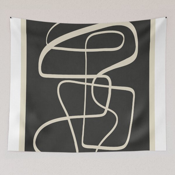Item preview, Modern Abstract Lines – Noir designed and sold by Branka Kodzoman.