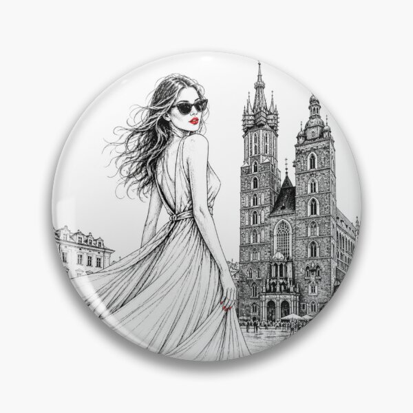 Item preview, Krakow Fashion Illustration St Mary Basilica designed and sold by ulupono.