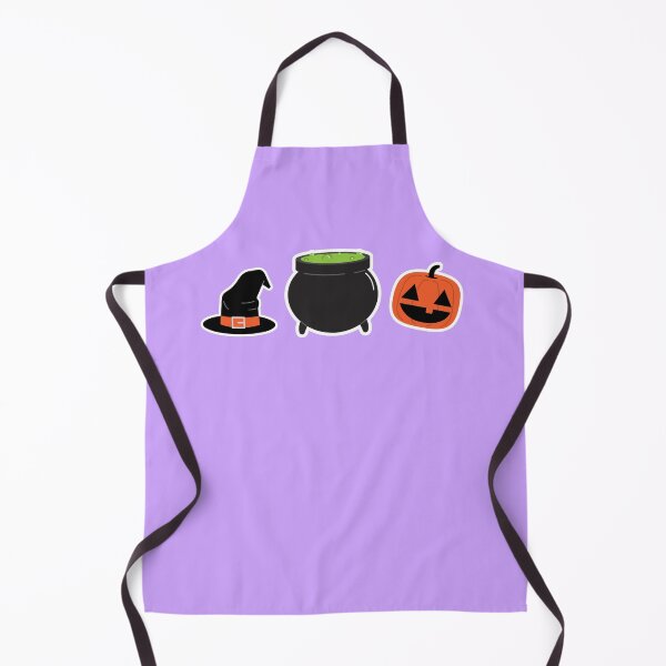 Item preview, Happy Halloween Witch Hat Cauldron Pumpkin designed and sold by DJCartoonDesigns.