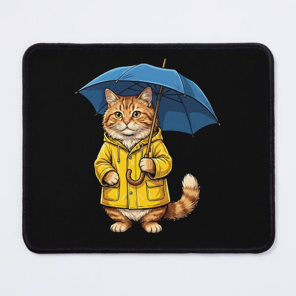 Item preview, Cat with umbrella designed and sold by ReneMM.