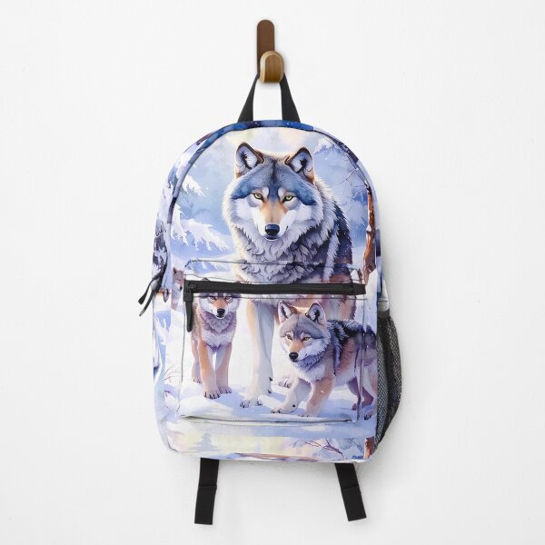 Item preview, Wolf with cubs in snowy forest designed and sold by Creative Visualize.