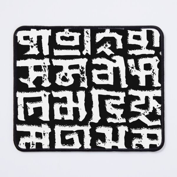 Item preview, Dark tribal native asian authentic lettering text symbol patern 127sm designed and sold by 127sm.