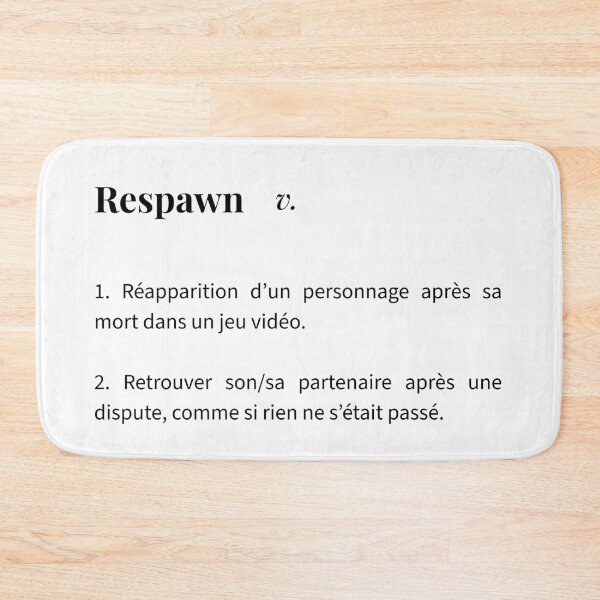 Item preview, Respawn - Couple Humor Definition | Design Dictionary designed and sold by Love&Geek.