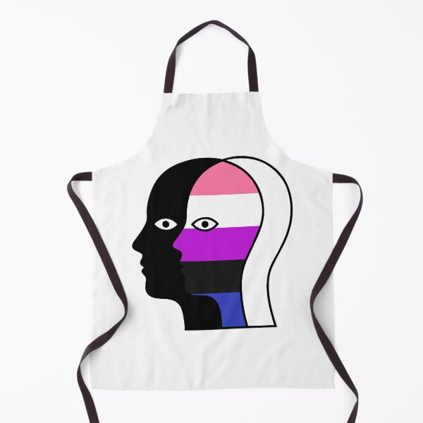 Item preview, Lgbtq Face Overlapping - Minimalist Genderfluid Identity Portrait designed and sold by Cannaxes Studio.