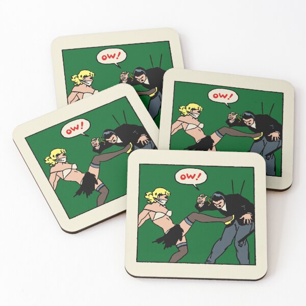 Item preview, Golden Age Comic Blonde Pin Up  • Kick In The Pants • Pop Art Parody designed and sold by wmxdesign.