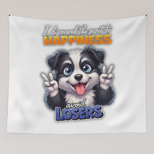 Item preview, Secret To Happiness Puppy Peace Design designed and sold by TerryCoreCraft.