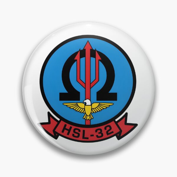 Item preview, Official Heritage Insignia of Helicopter Anti-Submarine Squadron Light Thirty-Two (HSL-32) "Invaders" designed and sold by CharlieDesings.