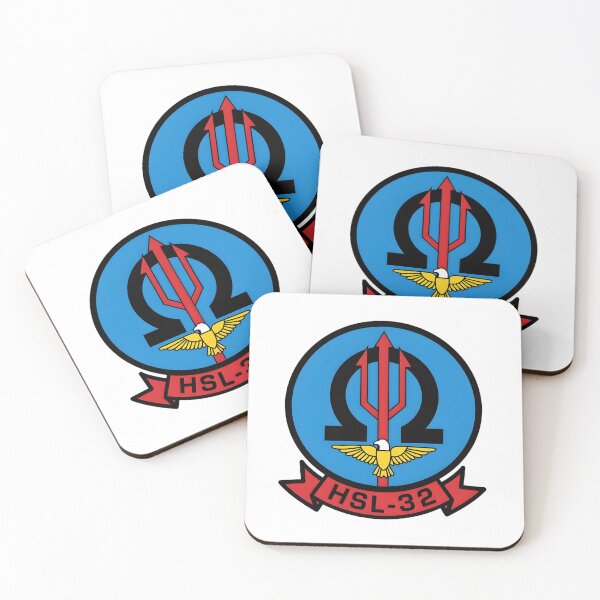 Item preview, Official Heritage Insignia of Helicopter Anti-Submarine Squadron Light Thirty-Two (HSL-32) "Invaders" designed and sold by CharlieDesings.