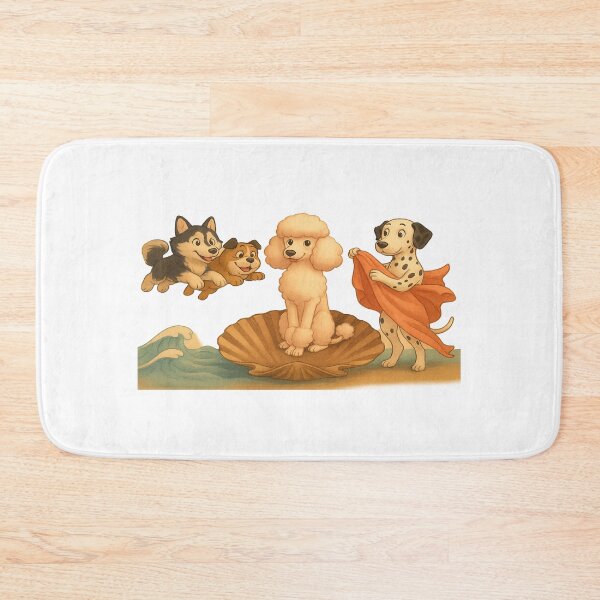 Item preview, "The Birth of Venus (Dog Version) - A Whimsical Artistic Parody" designed and sold by VagalumeCouture.