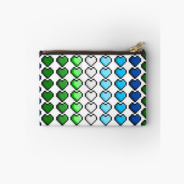 Item preview, Pixel Gay Pride Flag Hearts designed and sold by HarveyHandcraftsandDesigns.