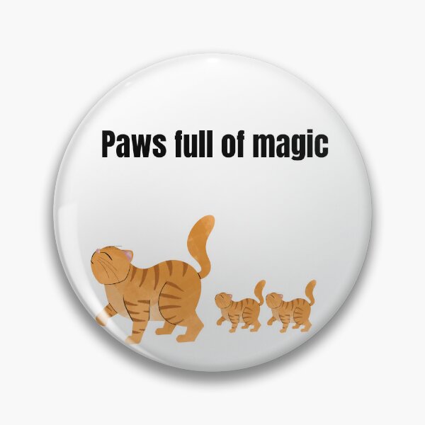 Item preview, Cute Magic Cat and Kittens - Paws Full of Magic Aesthetic Art designed and sold by PeplumiArt.