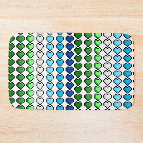 Item preview, Pixel Gay Pride Flag Hearts designed and sold by HarveyHandcraftsandDesigns.