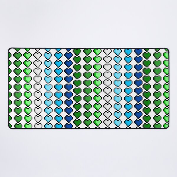 Item preview, Pixel Gay Pride Flag Hearts designed and sold by HarveyHandcraftsandDesigns.