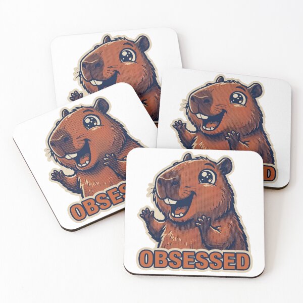 Item preview,  Obsessed Capybara Print designed and sold by Ortsas.