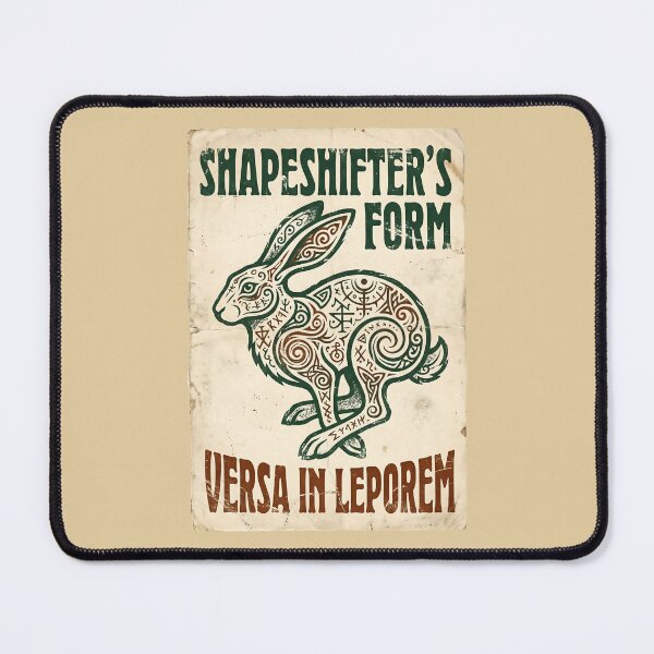 Item preview, Shapeshifter Form Celtic Rabbit Occult Folklore designed and sold by SplashTastic.