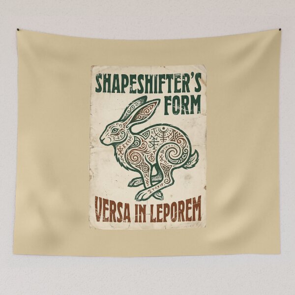 Item preview, Shapeshifter Form Celtic Rabbit Occult Folklore designed and sold by SplashTastic.