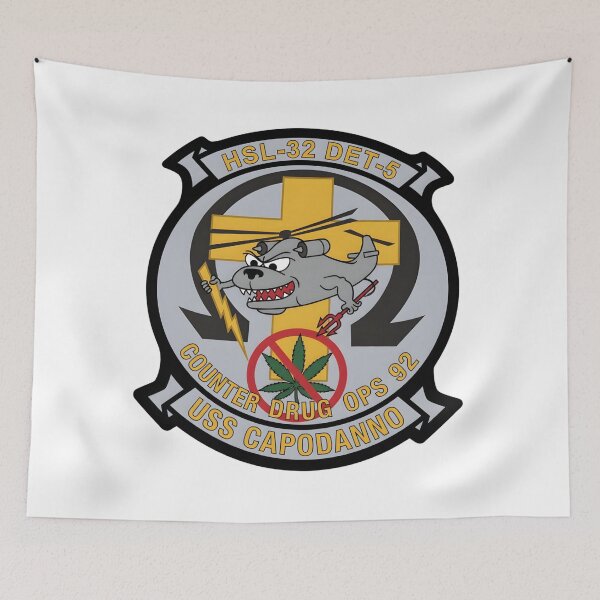 Item preview, Deployment Patch for HSL-32 Detachment 5 "Counter Drug Ops 92" aboard USS Capodanno (FF-1093) designed and sold by CharlieDesings.