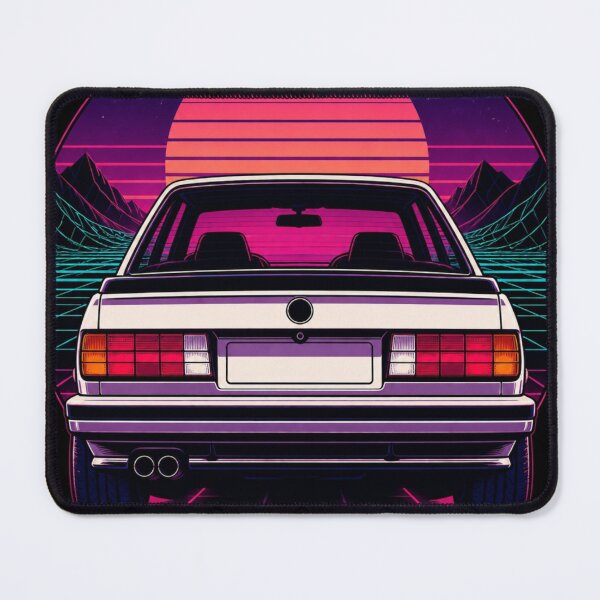 Item preview, Retro 80s Synthwave Sport Coupe Neon Sunset designed and sold by PrintologyAura.