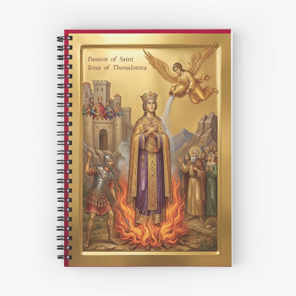 Artikelvorschau, Passion of Saint Irina of Thessalonica, Orthodox icon entworfen und verkauft von ikonesrb.