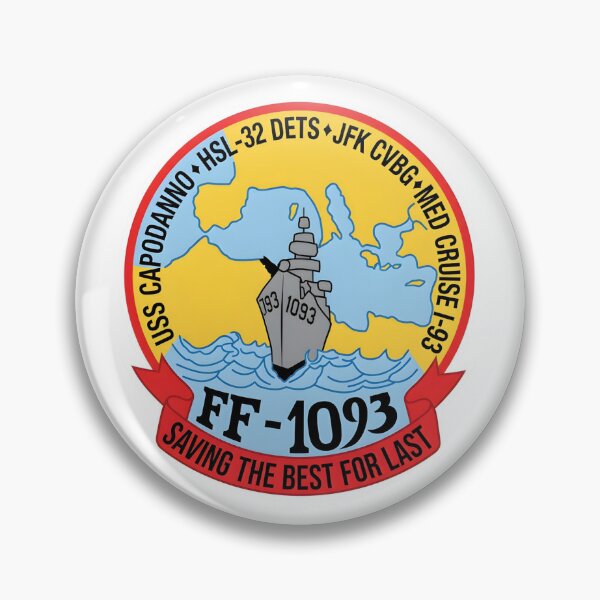 Item preview, Commemorative Deployment Patch for USS Capodanno (FF-1093) Mediterranean Cruise 1993 with HSL-32 Detachments designed and sold by CharlieDesings.