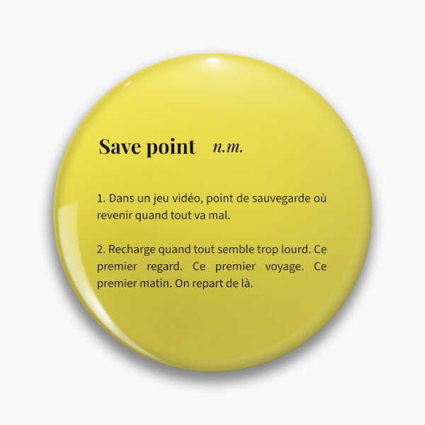 Item preview, Save point - Definition of Couple Humor | Design Dictionary designed and sold by Love&Geek.