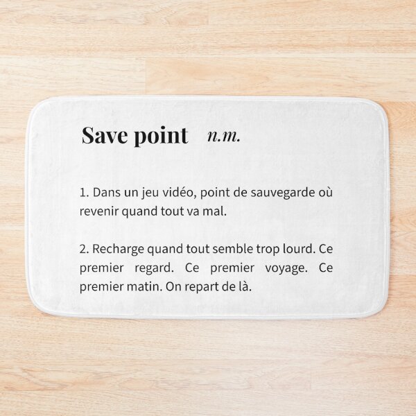 Item preview, Save point - Definition of Couple Humor | Design Dictionary designed and sold by Love&Geek.