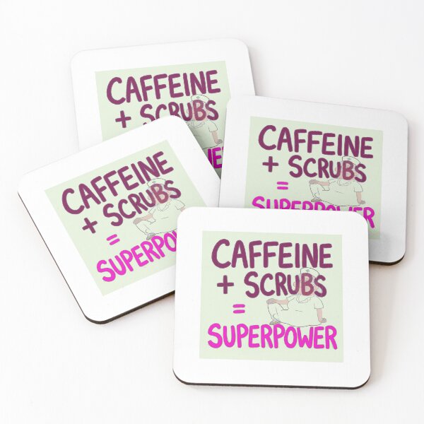Item preview, `Caffeine Scrubs Superpower - Big Print Nurse Tshirt Anti Design` designed and sold by Petringo.