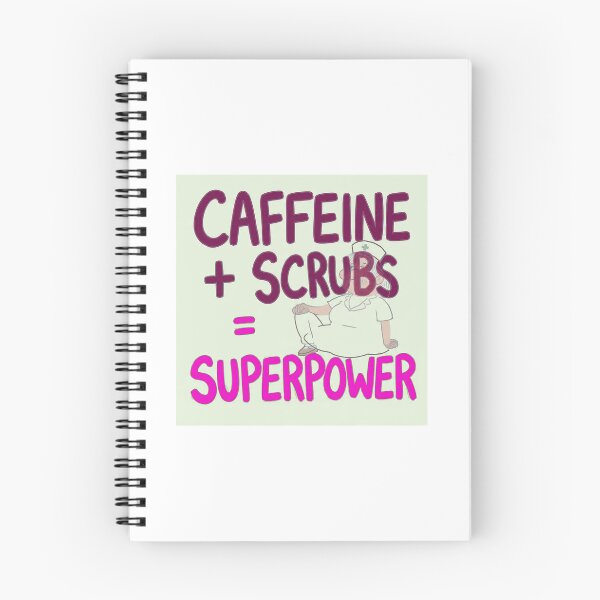Item preview, `Caffeine Scrubs Superpower - Big Print Nurse Tshirt Anti Design` designed and sold by Petringo.