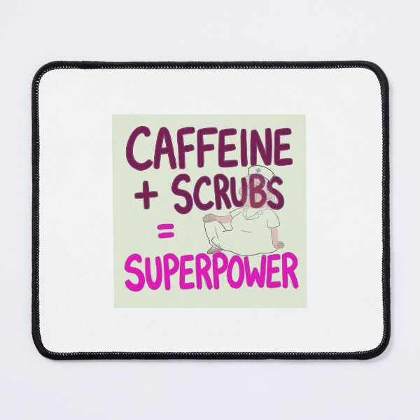 Item preview, `Caffeine Scrubs Superpower - Big Print Nurse Tshirt Anti Design` designed and sold by Petringo.