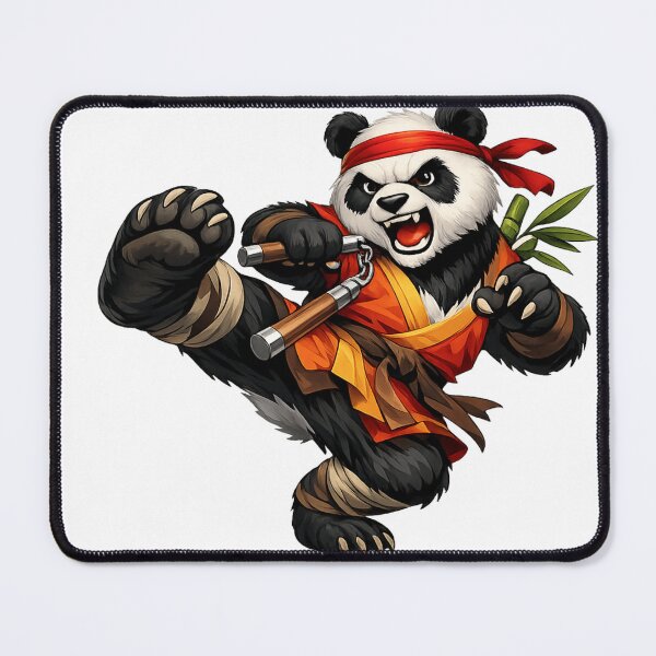 Item preview, Fierce Panda Warrior – Martial Arts Animal Action Design designed and sold by veloramode.